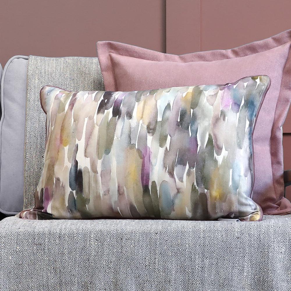 Bed Cushions | Azima Printed Feather Cushion Ironstone Bed Cushions Bed Cushions