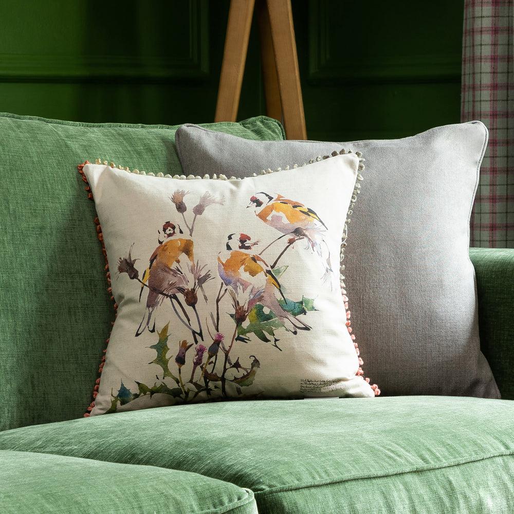 Bed Cushions | Belmont Printed Feather Cushion Ochre Bed Cushions Bed Cushions