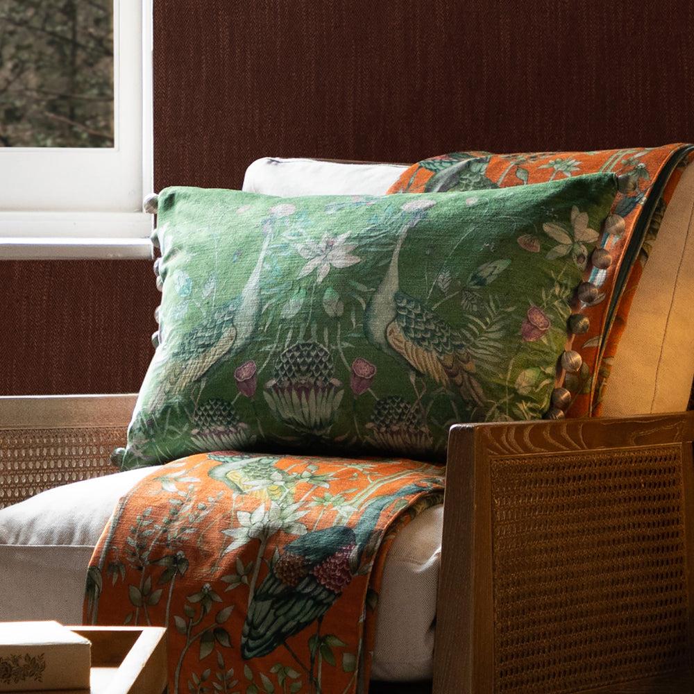 Bed Cushions | Bennu Printed Feather Cushion Eden Bed Cushions Bed Cushions