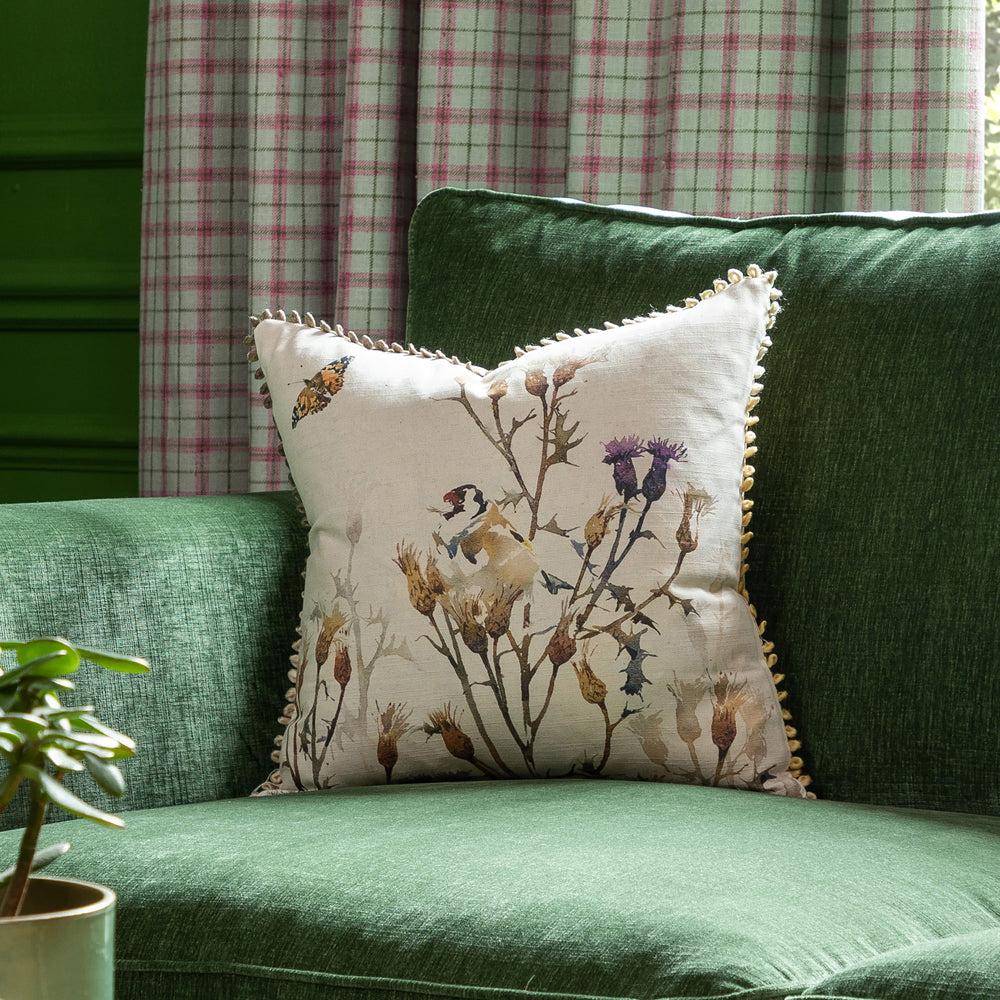 Bed Cushions | Braeside Printed Feather Cushion Clay Bed Cushions Bed Cushions