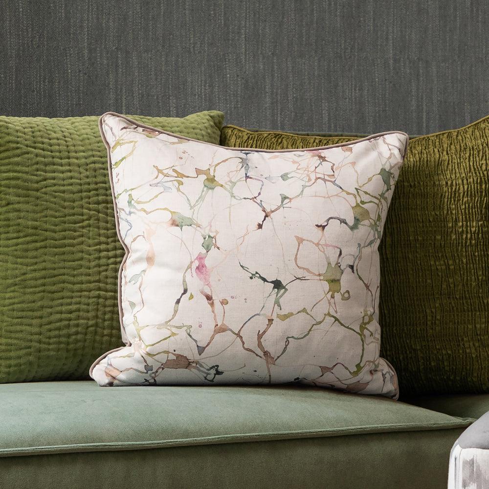 Bed Cushions | Carrara Printed Feather Cushion Meadow Bed Cushions Bed Cushions