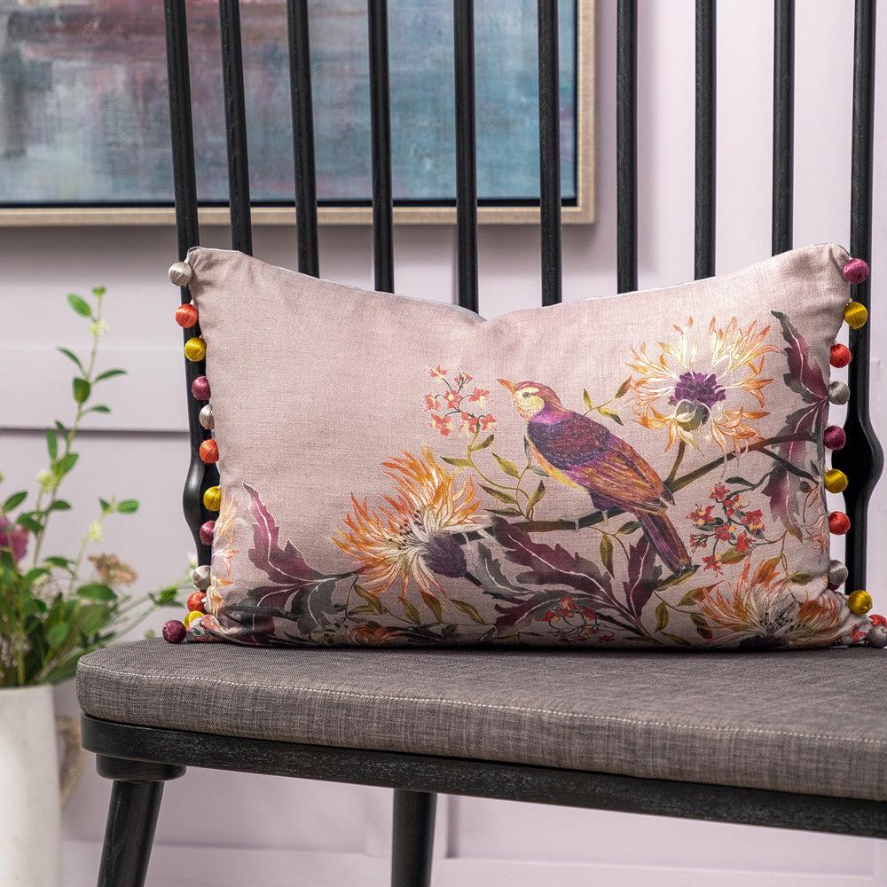 Bed Cushions | Cirin Printed Feather Cushion Mulberry Bed Cushions Bed Cushions