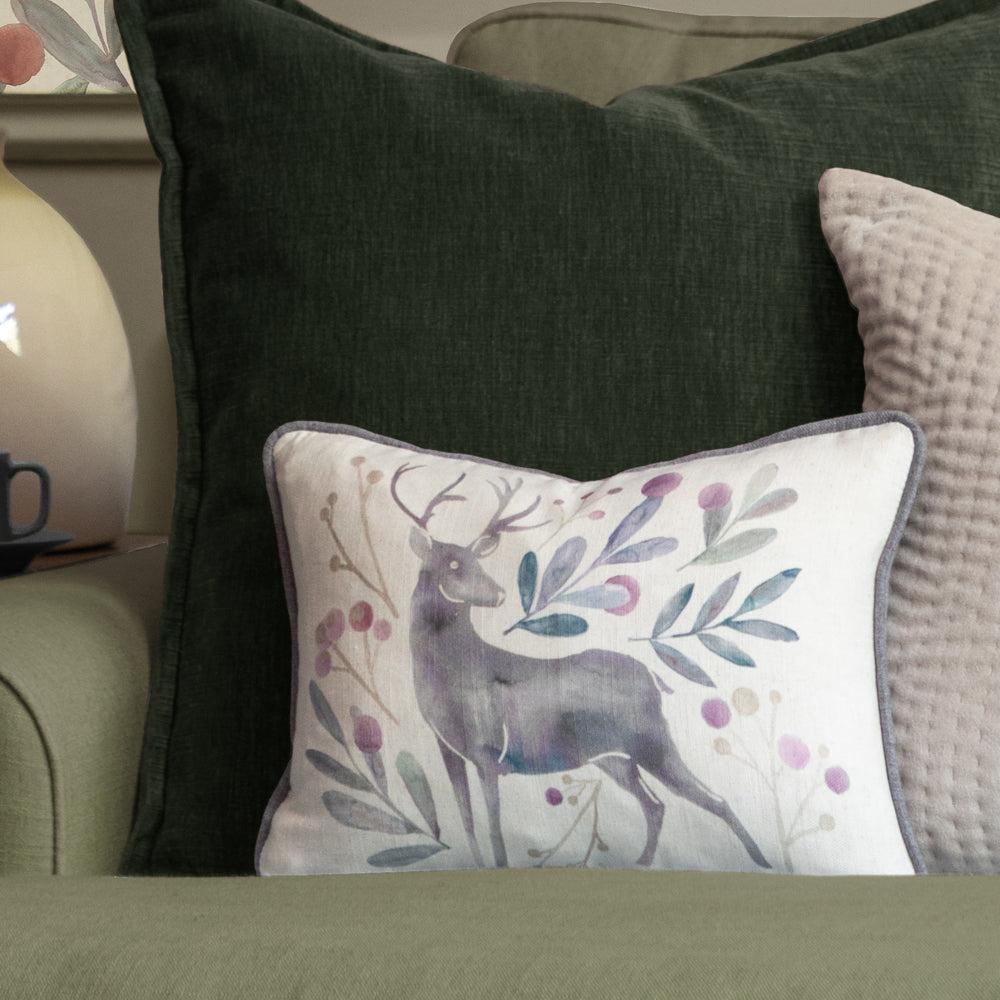 Bed Cushions | Edo Small Printed Feather Cushion Violet Bed Cushions Bed Cushions