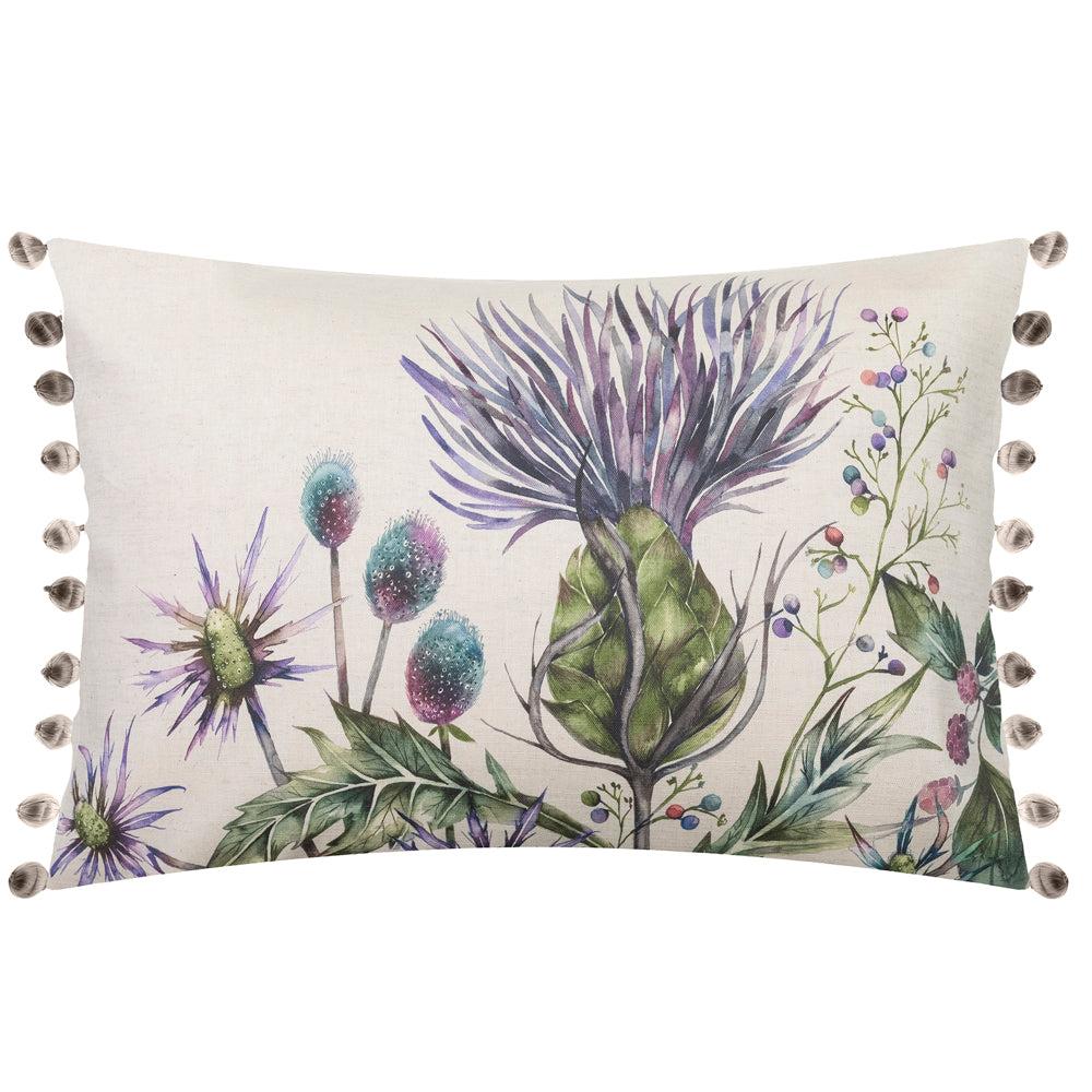 Bed Cushions | Elysium Linen Feather Cushion Violet Bed Cushions Bed Cushions