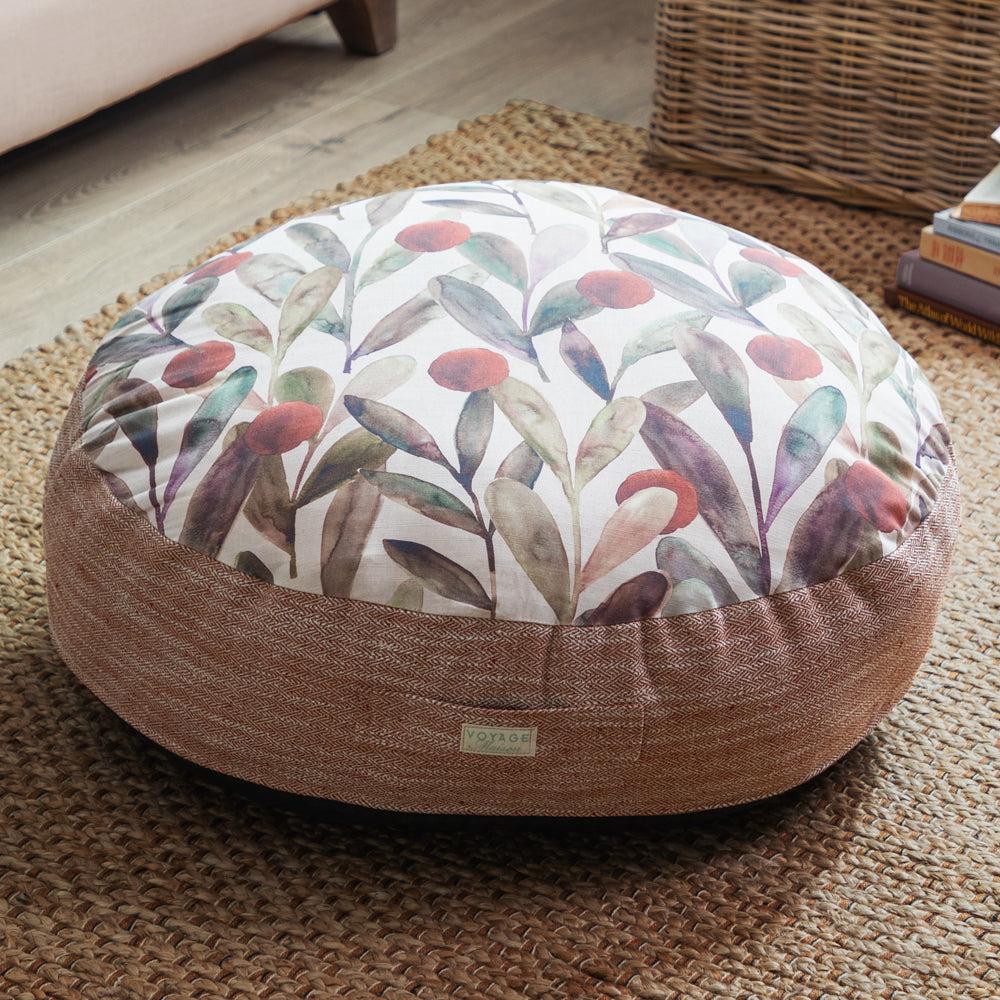 Bed Cushions | Enso Printed Floor Cushion Mulberry Bed Cushions Bed Cushions