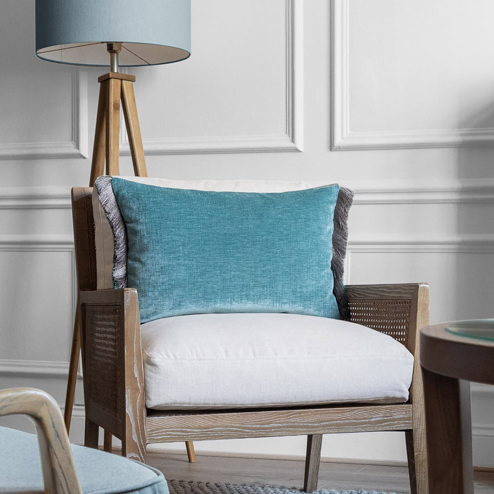 Bed Cushions | Isernia Feather Cushion Aqua Bed Cushions Aqua