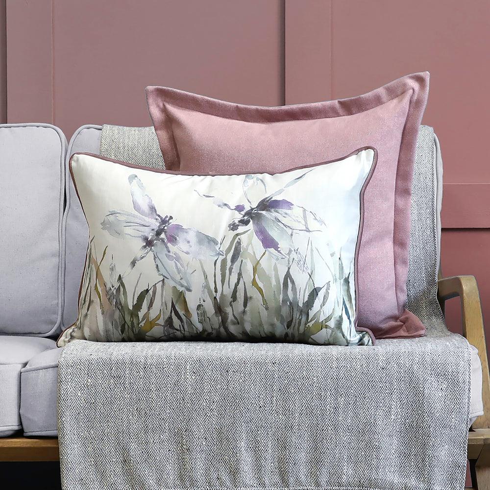 Bed Cushions | Nightingale Printed Feather Cushion Ironstone Bed Cushions Bed Cushions