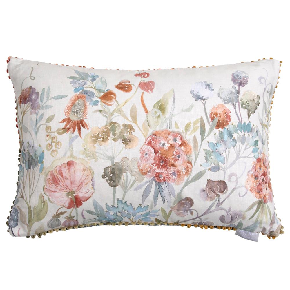 Bed Cushions | Patrice Printed Feather Cushion Cinnamon Bed Cushions Bed Cushions