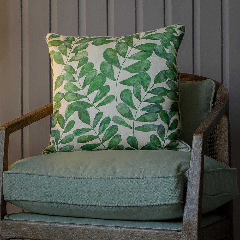 Bed Cushions | Rowan Printed Feather Cushion Apple Bed Cushions Apple