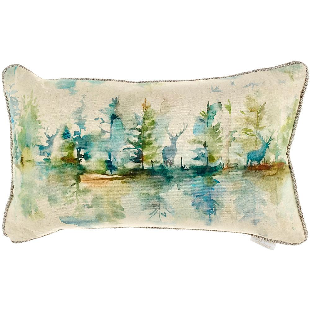 Bed Cushions | Wilderness Printed Feather Cushion Topaz Bed Cushions Bed Cushions