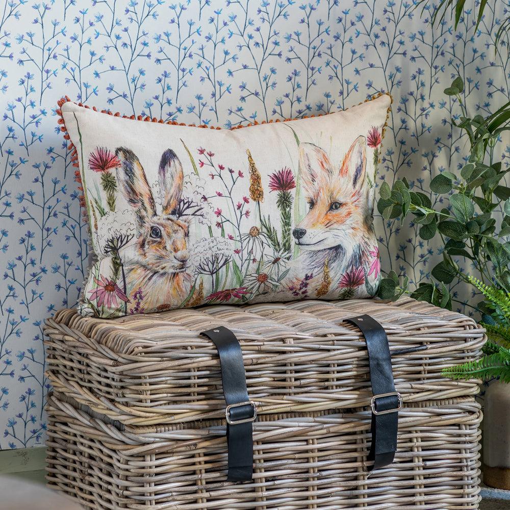 Bed Cushions | Winnie Printed Cushion Linen Bed Cushions Bed Cushions