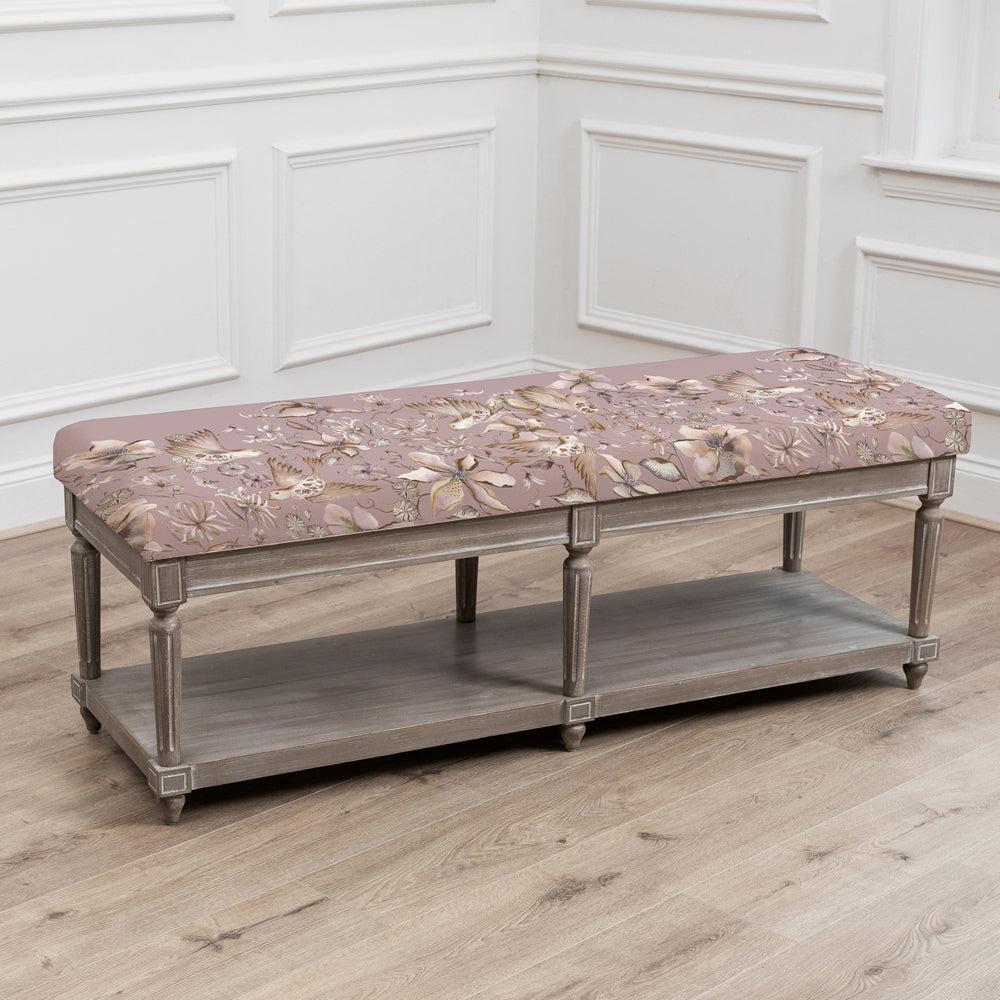 Benches | Matilda Printed Bench Floella Viola Benches Benches