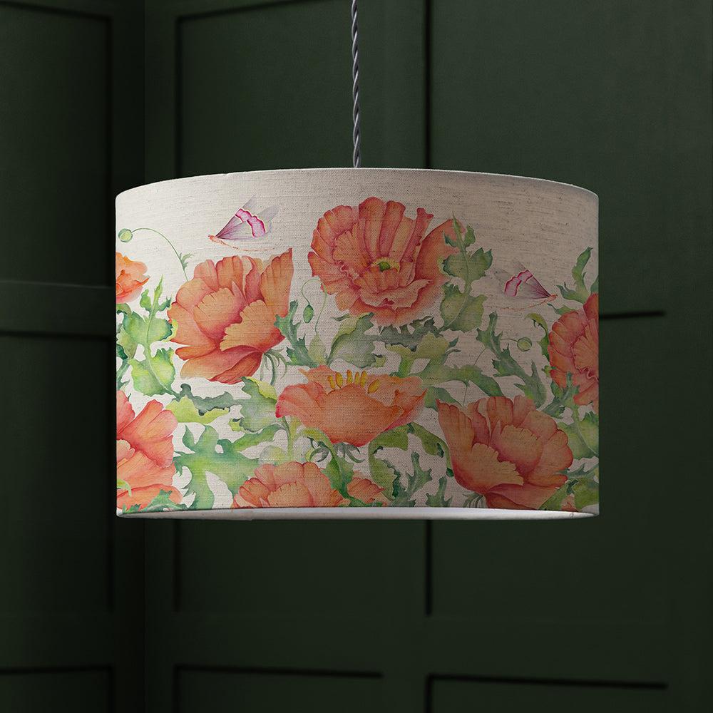 Ceiling Lights | Valeria Eva Printed Lamp Shade Scarlet Ceiling Lights Ceiling Lights