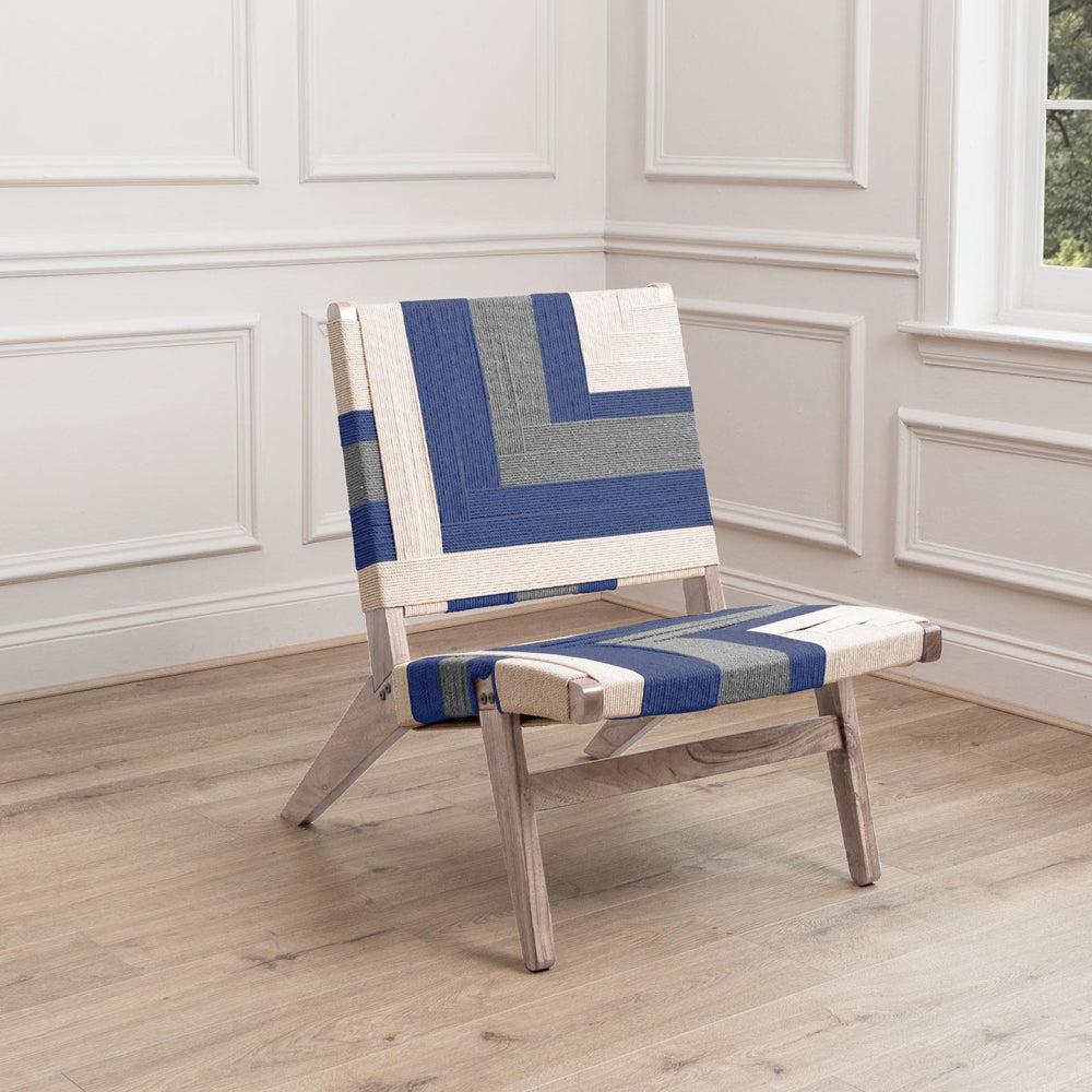 Chairs | Ballari Woven Chair Blue Chairs Blue