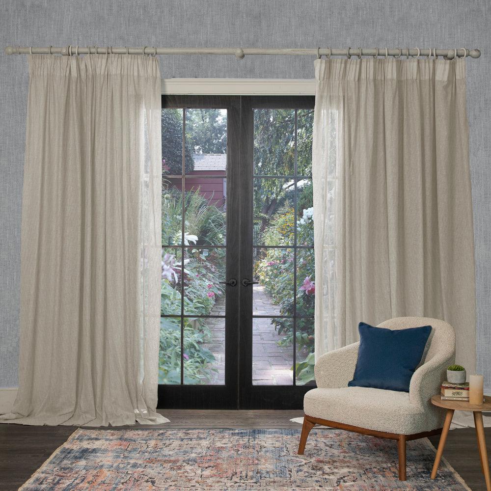 Curtains | Focus Sheer Woven Pencil Pleat Curtains Linen Curtains Curtains