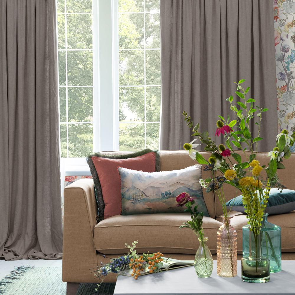 Curtains | Hawley Linen Blend Pencil Pleat Curtains Dove Curtains Curtains