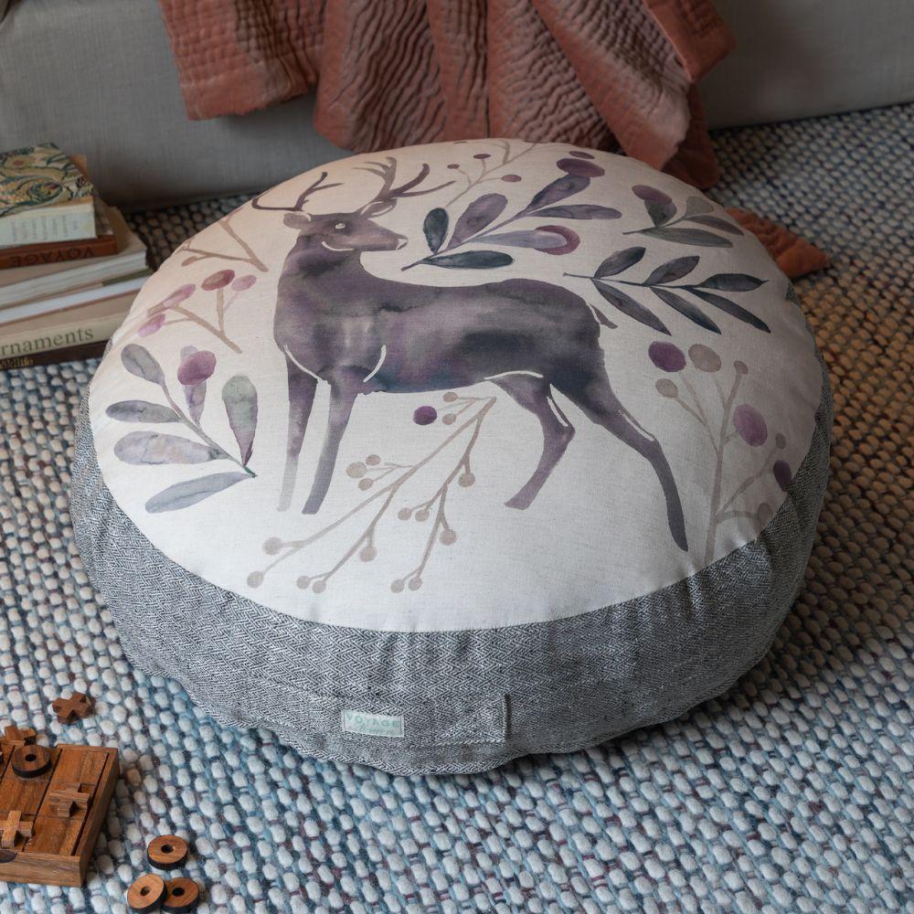 Floor Cushions | Edo Printed Floor Cushion Violet Cushions Floor Cushions