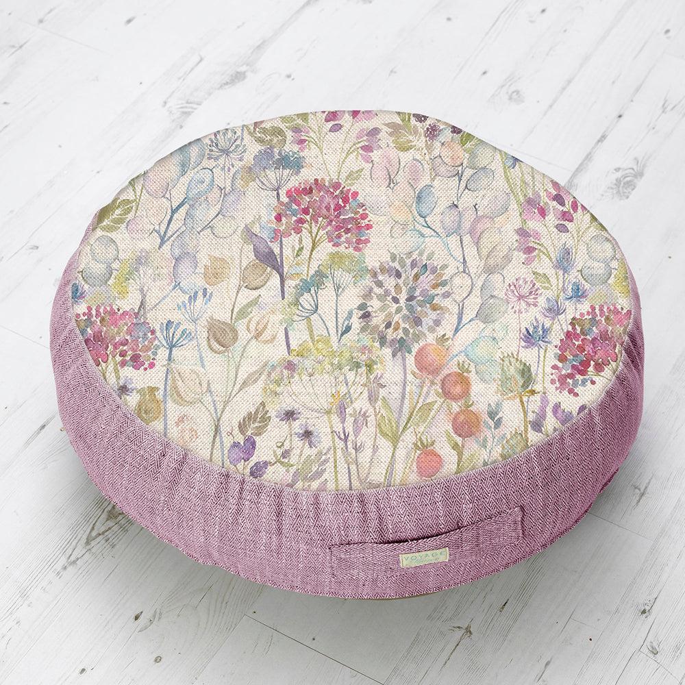 Floor Cushions | Hedgerow Printed Floor Cushion Green Cushions Floor Cushions