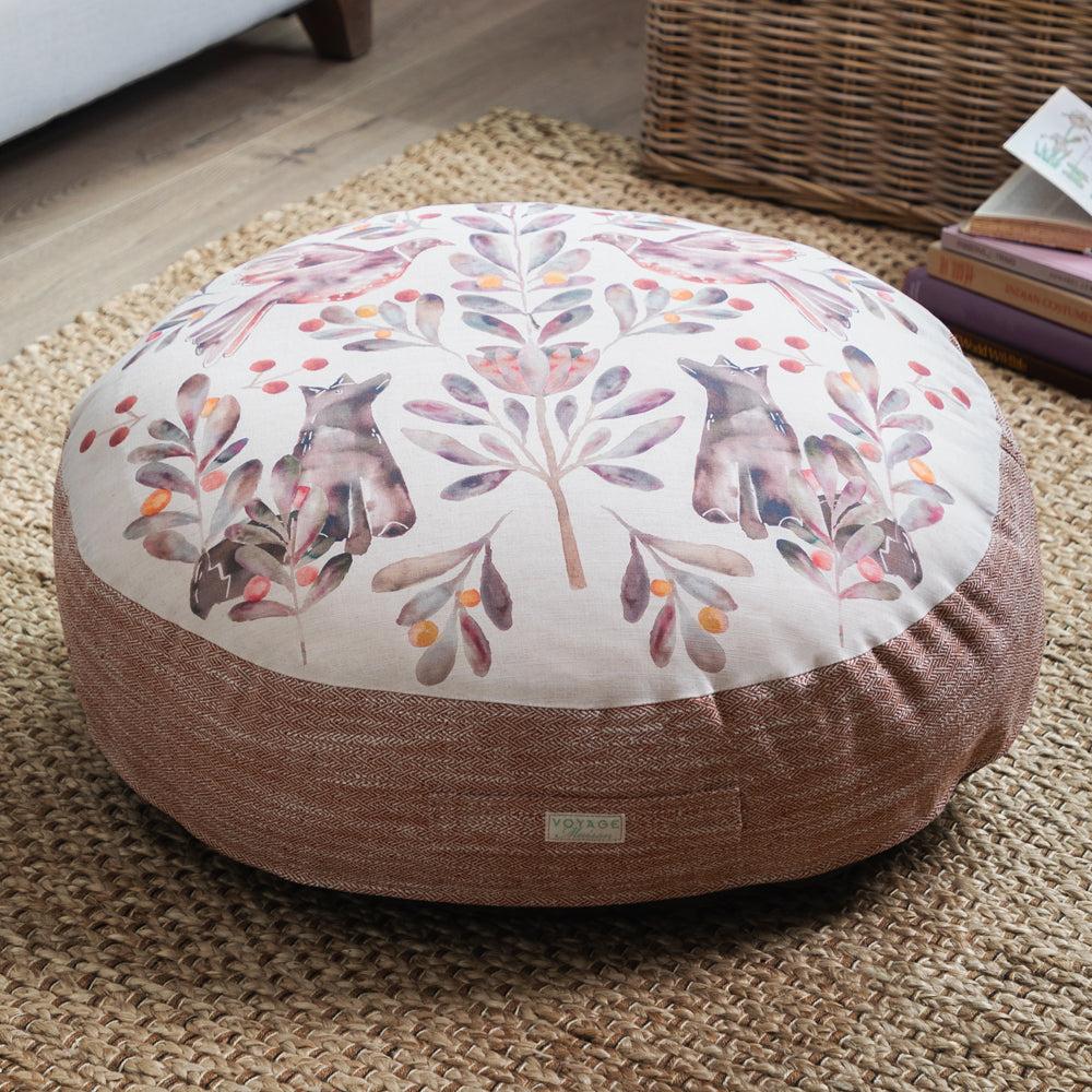 Floor Cushions | Otsu Printed Floor Cushion Mulberry Cushions Floor Cushions