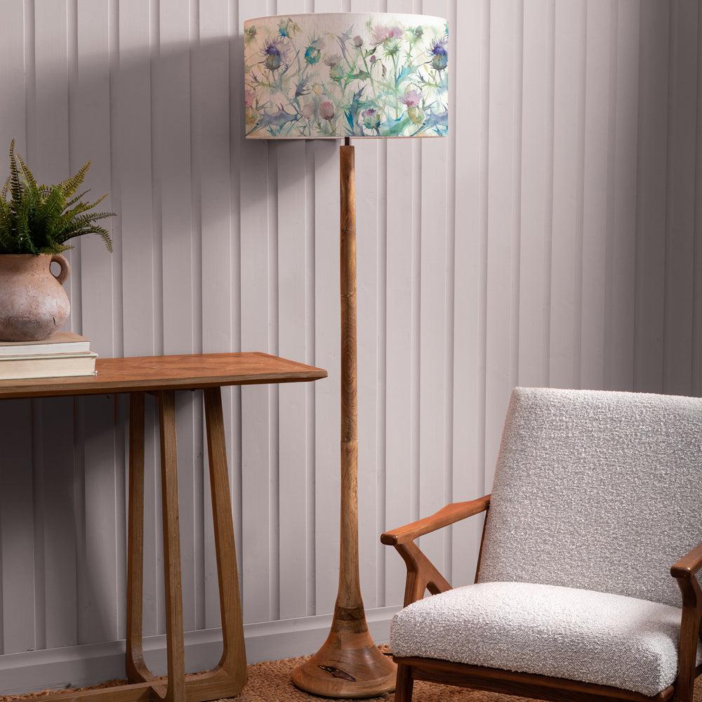 Floor Lamps | Cirsium Eva & Kinross Complete Floor Lamp Mango/Damson Floor Lamps Damson