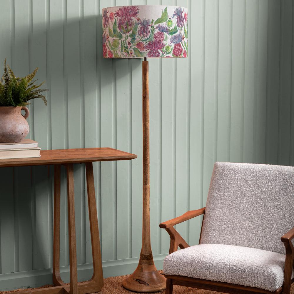 Floor Lamps | Fairytale Bristles Eva & Kinross Complete Floor Lamp Mango/Damson Floor Lamps Damson