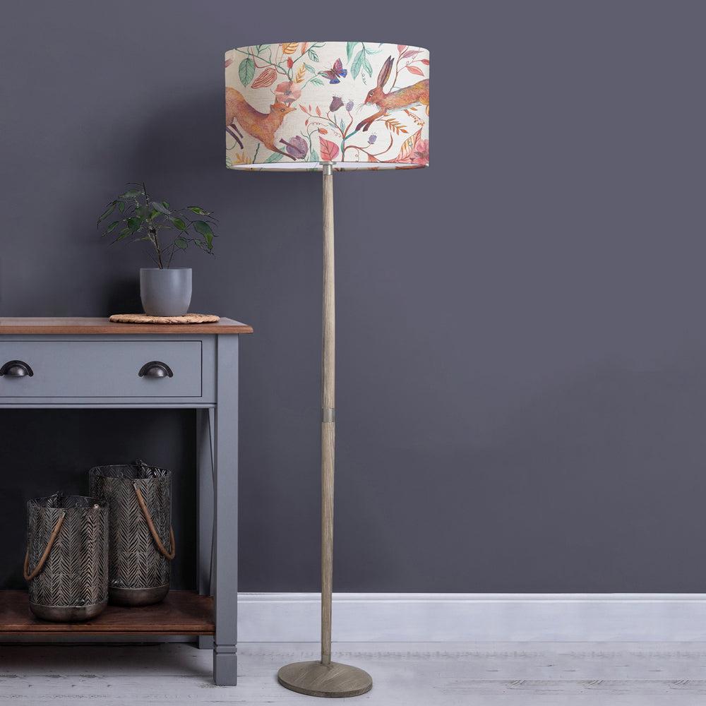 Floor Lamps | Leaping Into The Fauna Eva & Solensis Complete Floor Lamp Grey/Linen Floor Lamps Floor Lamps