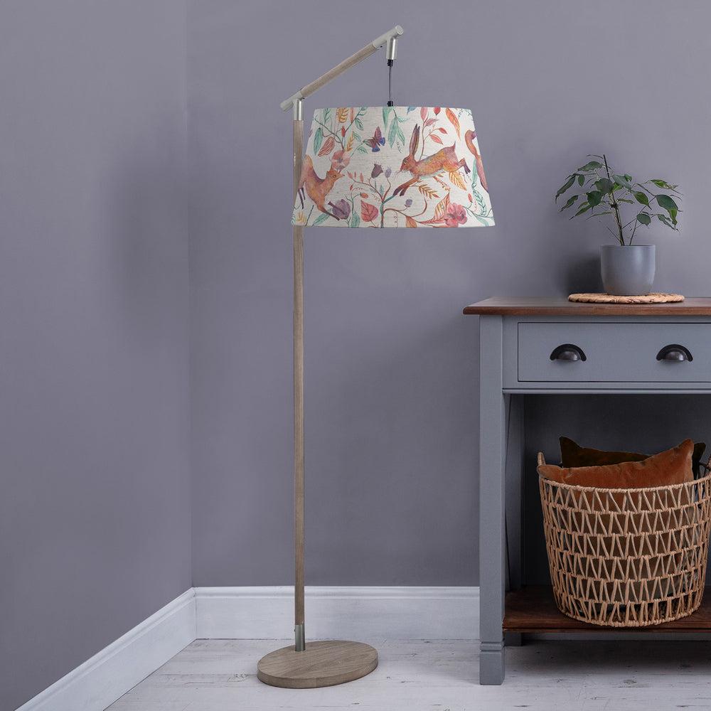 Floor Lamps | Leaping Into The Fauna Quintus Taper & Quintus Complete Floor Lamp Grey/Linen Floor Lamps Floor Lamps