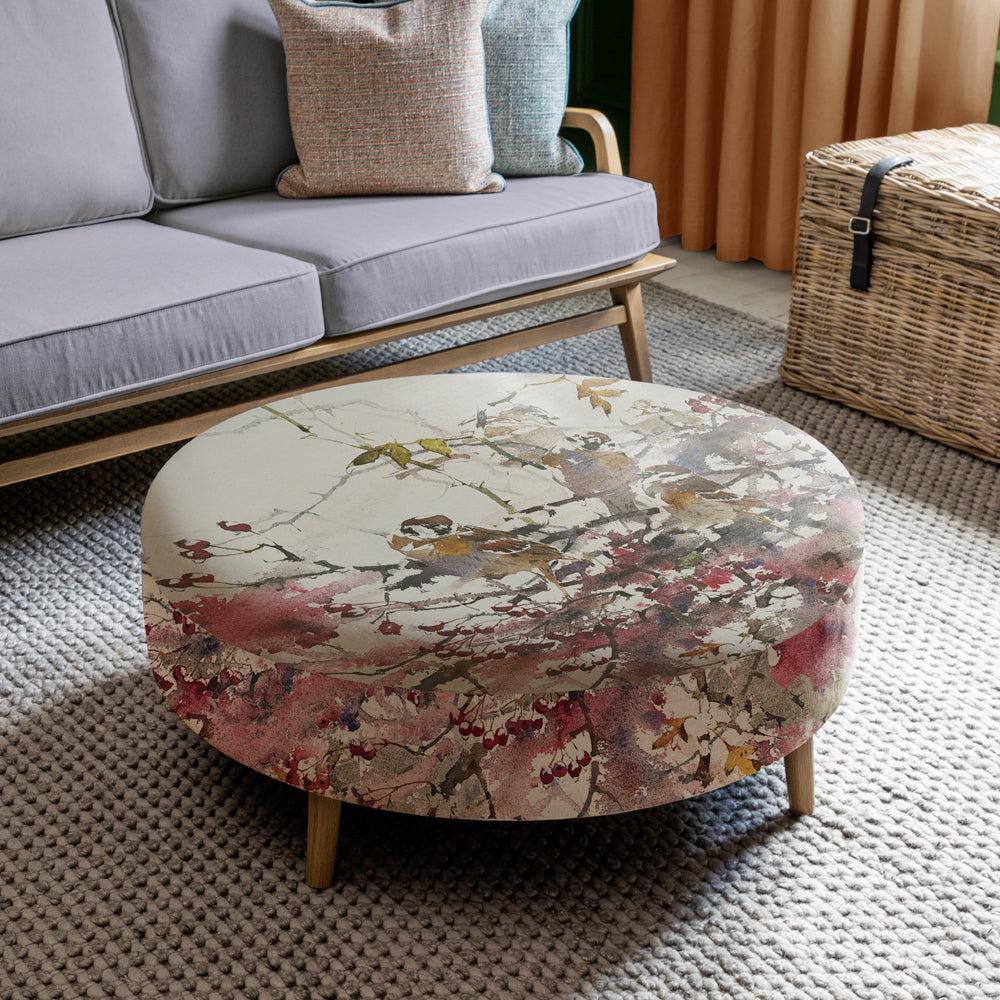 Footstools | Brushwood Petra Large Footstool Blossom Footstools Brushwood Blossom