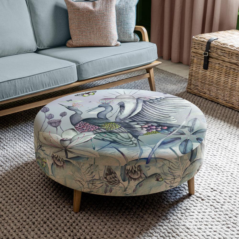 Footstools | Chamrosh Petra Large Footstool Willow Footstools Chamrosh Willow