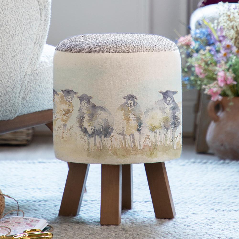 Footstools | Come By Monty Round Footstool Footstools Comeby