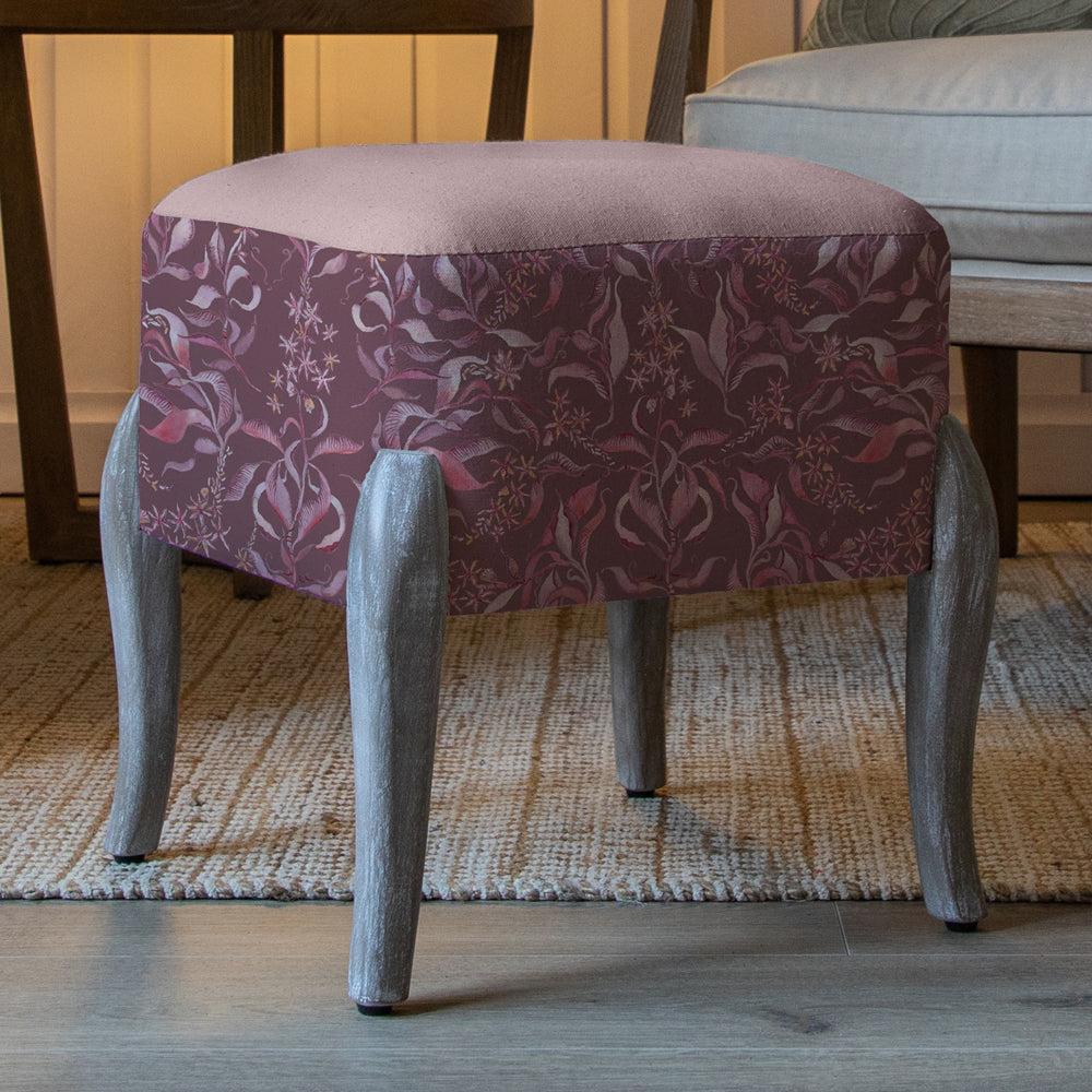 Footstools | Hettie Printed Ralf Footstool Ruby Footstools Footstools