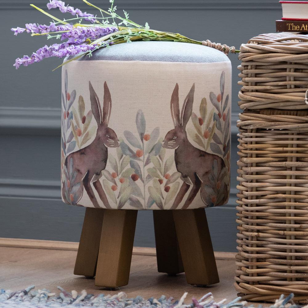 Footstools | Kensuri Monty Round Footstool Mulberry Footstools Footstools