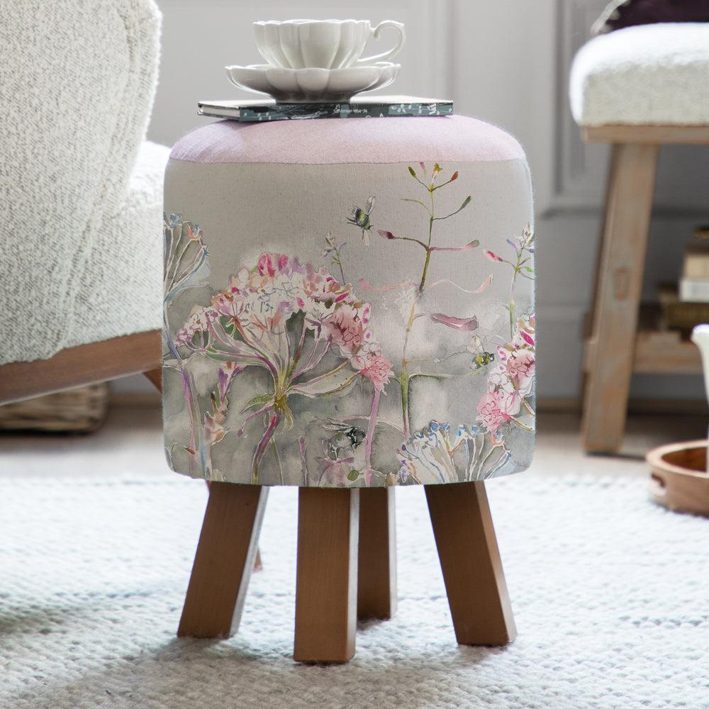 Footstools | Langdale Monty Round Footstool Orchid Footstools Footstools