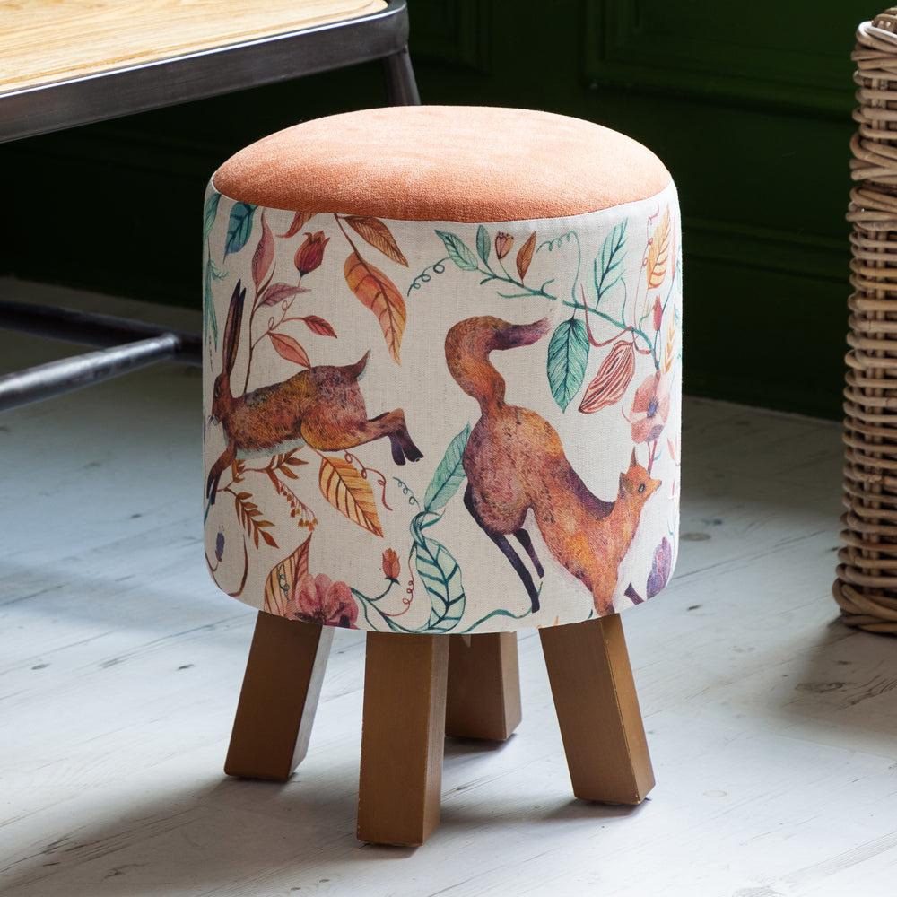 Footstools | Leaping Into The Fauna Monty Round Footstool Footstools Footstools