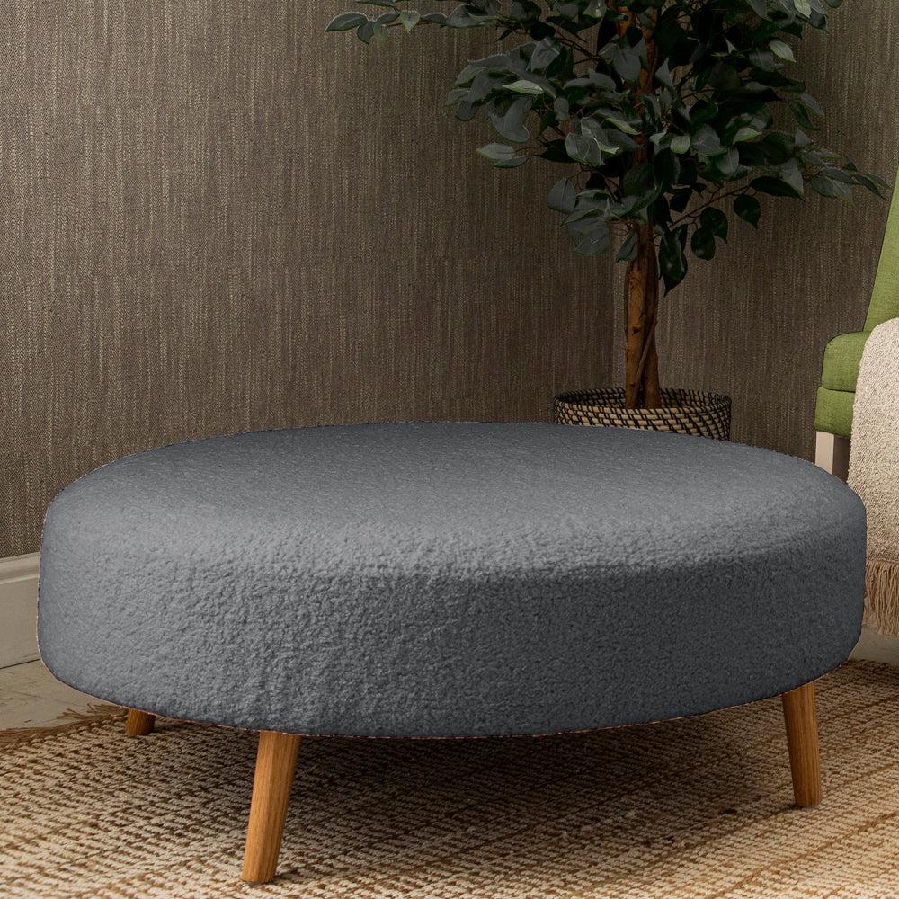 Footstools | Paddington Petra Large Footstool Slate Footstools Footstools