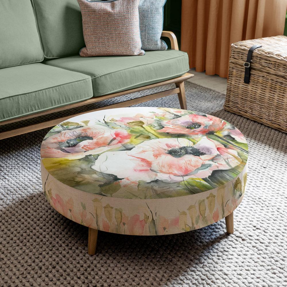 Footstools | Papavera Petra Large Footstool Sweetpea Footstools Footstools