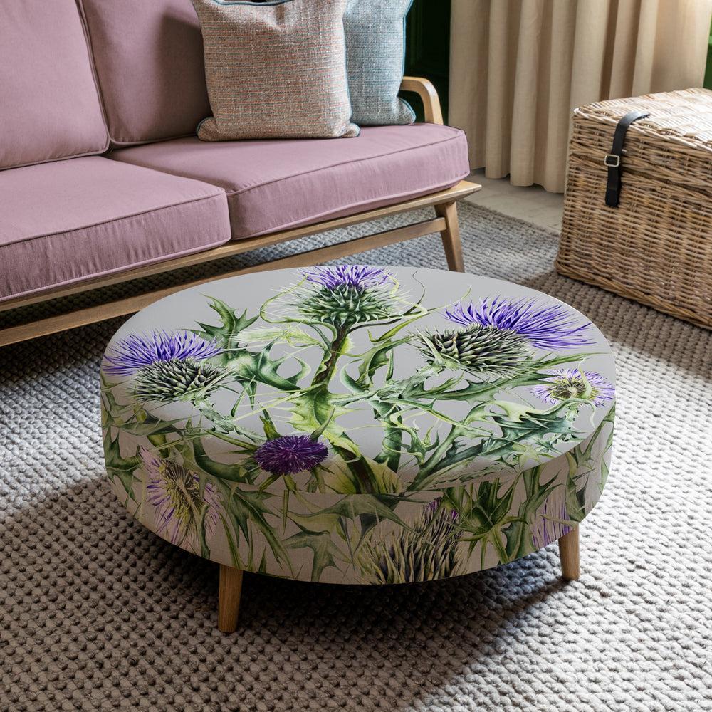 Footstools | Penton Petra Large Footstool Damson Footstools Footstools