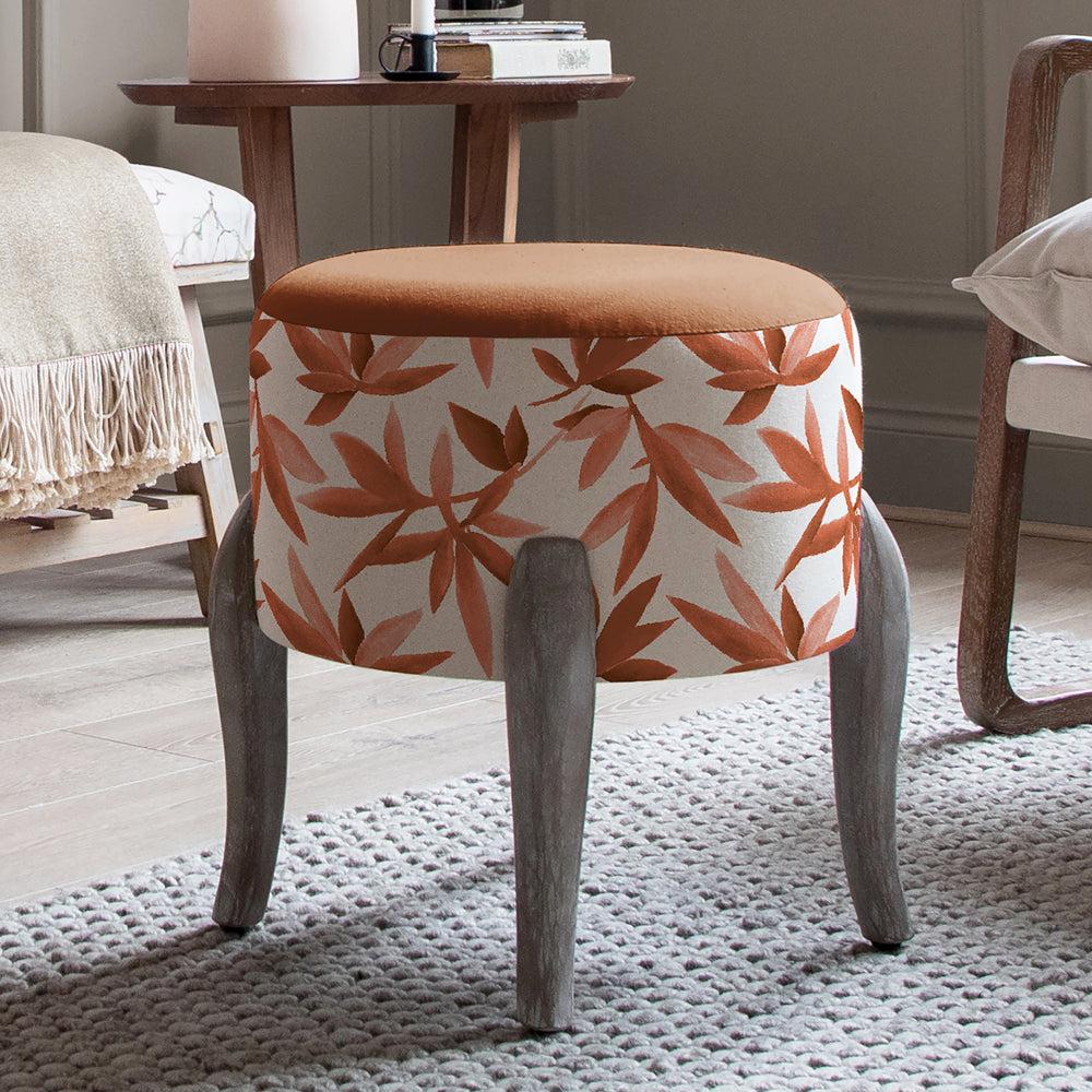 Footstools | Silverwood Printed Finn Footstool Sienna Footstools Footstools