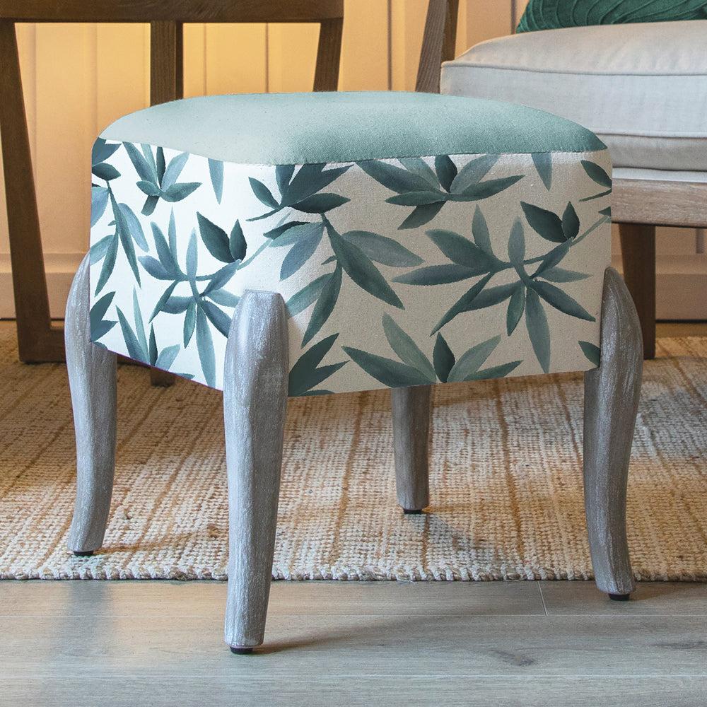 Footstools | Silverwood Printed Ralf Footstool River Footstools Footstools