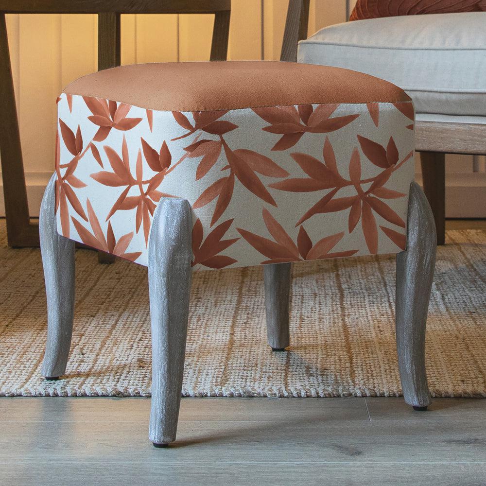 Footstools | Silverwood Printed Ralf Footstool Sienna Footstools Footstools