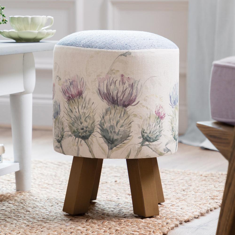 Footstools | Thistle Glen Monty Round Footstool Footstools Footstools