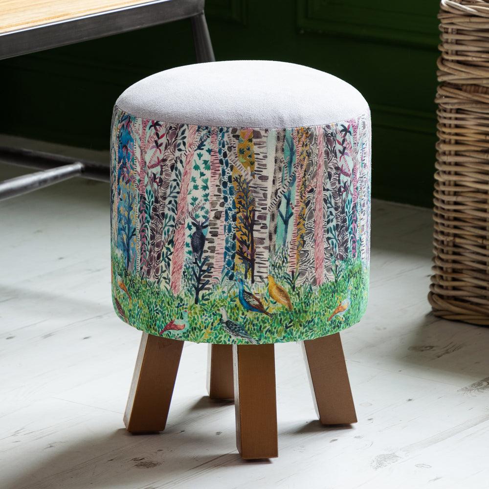 Footstools | Whimsical Tale Monty Round Footstool Dawn Footstools Footstools