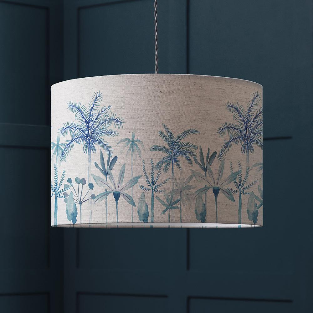 Lamp Shades | Cozzo Eva Printed Lamp Shade Cobalt Ceiling Lights Ceiling Lights