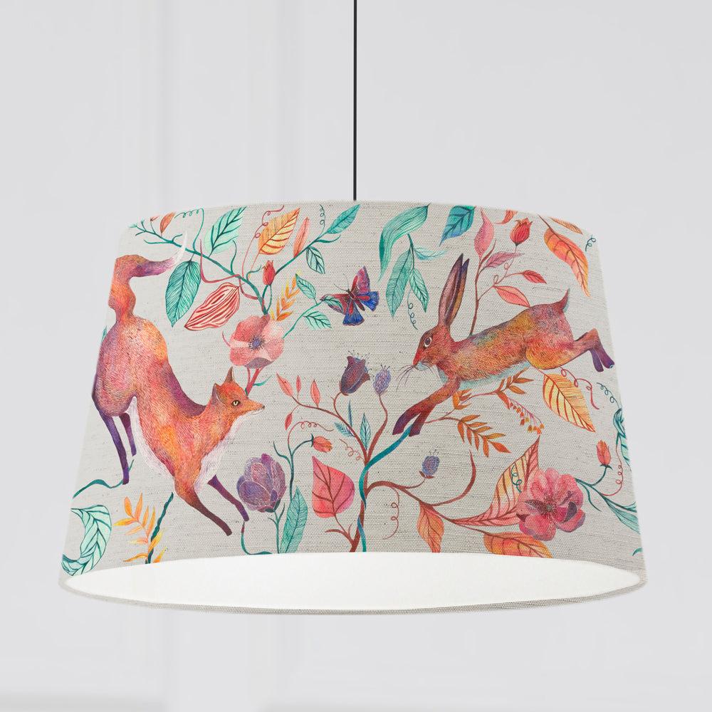 Lamp Shades | Leaping Into The Fauna Quintus Taper Lamp Shade Linen Ceiling Lights Ceiling Lights