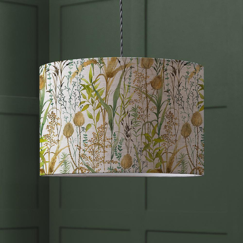 Lamp Shades | Lydiard Eva Printed Lamp Shade Linen Ceiling Lights Ceiling Lights