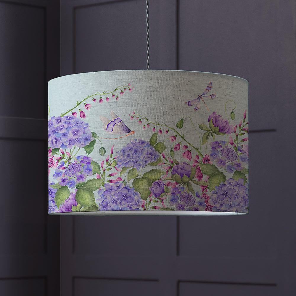 Lamp Shades | Seraphinia Eva Printed Lamp Shade Duck Egg Ceiling Lights Ceiling Lights