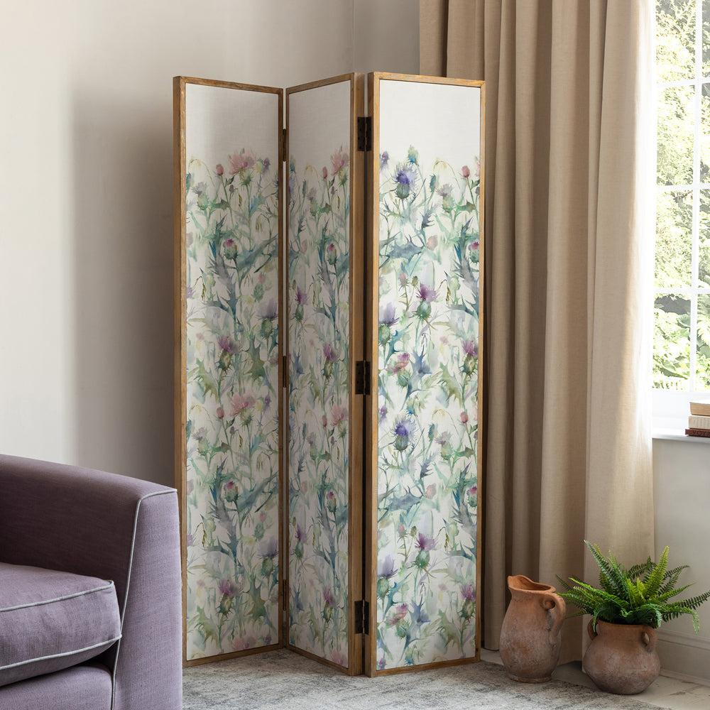 Room Dividers | Cirsium Solid Wood Room Divider Damson Furniture Damson