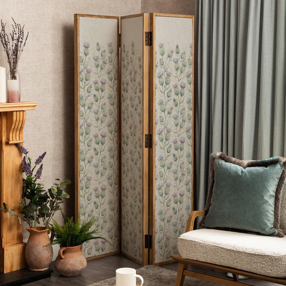 Room Dividers | Thistle Glen Solid Wood Room Divider Green Furniture Green