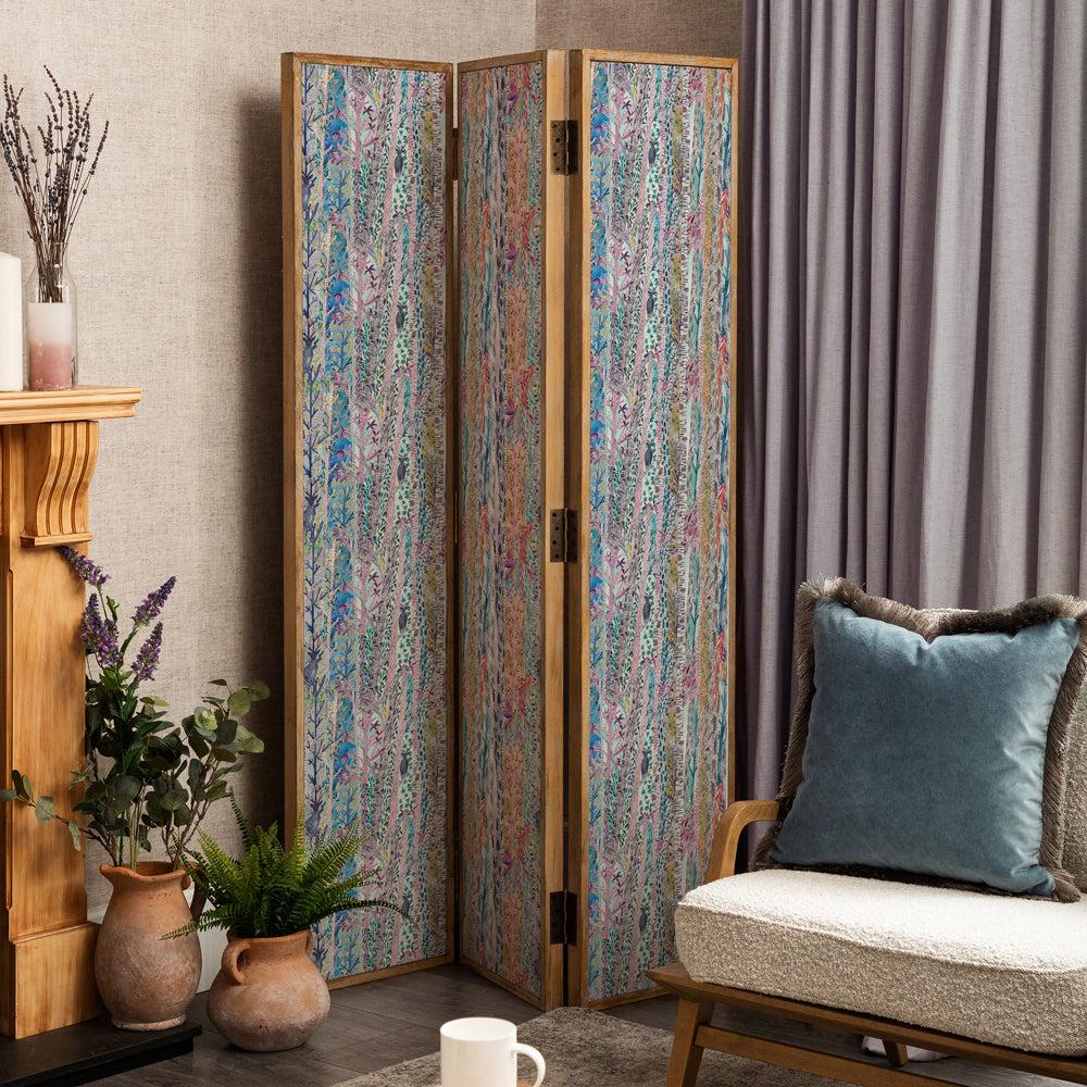 Room Dividers | Whimsical Tale Solid Wood Room Divider Grey Furniture Grey