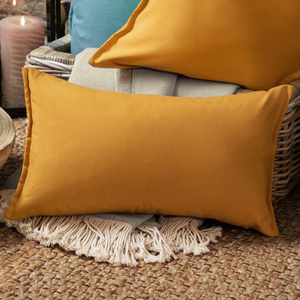 Scatter Cushions | Alfresco Outdoor Oxford Cushion Ochre Cushions Ochre